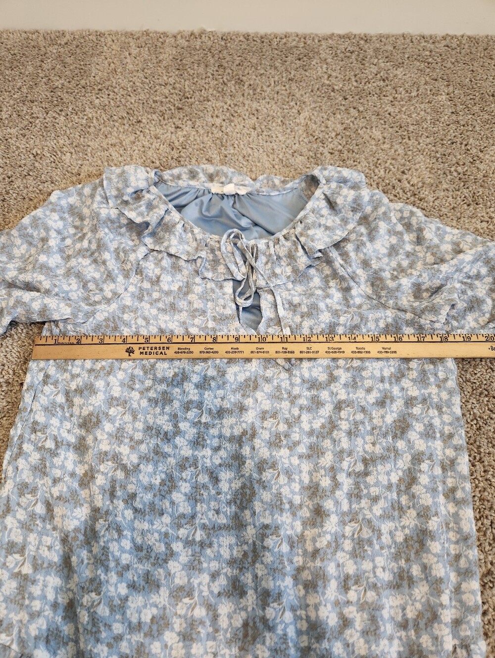By the River Floral Tiered Maxi Dress Boho Cottagecore Size Small - Picture 5 of 5